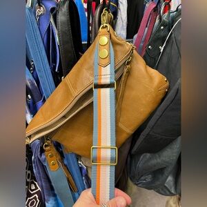 Lucky Brand Tan Leather Women's Bag with optional Fossil strap